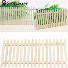 Dongzhur 1:12 длинный деревянный забор береза мини мебель для кукольного дома Poppenhuis мини настольный кукольный домик мини-аксессуары WWP6445