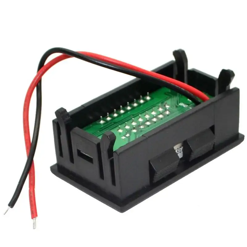 Мини DIY цифровой вольтметр постоянного тока 2 4 V 30V проводной LED ЖК дисплей Дисплей