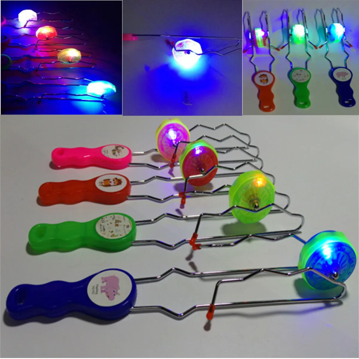 

Multicolor Light Up Colorful Gyro Wheel Spinning Magnetic Rail Twister Science Toy Metal Wheel Toy For Kids Gifts