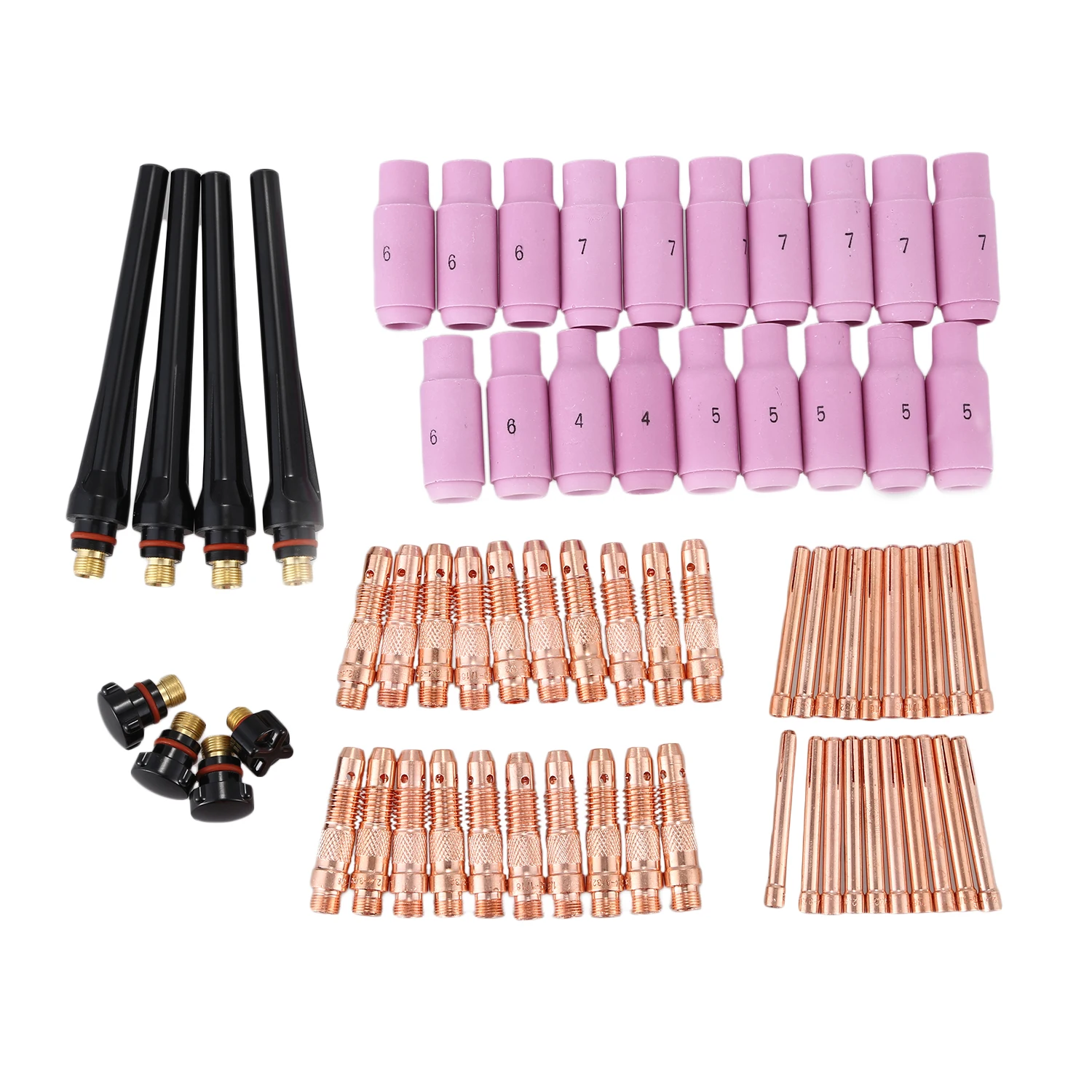 

68pcs TIG Torch Consumables Accessories KIT for TIG Welding Torch PTA DB SR WP 17 18 26
