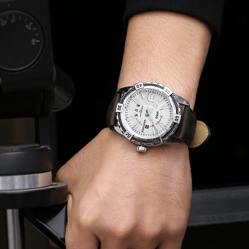  New NAVIFORCE Men Watches Fashion Quartz Wrist Watches Men's Military Waterproof Sports Watch Male 