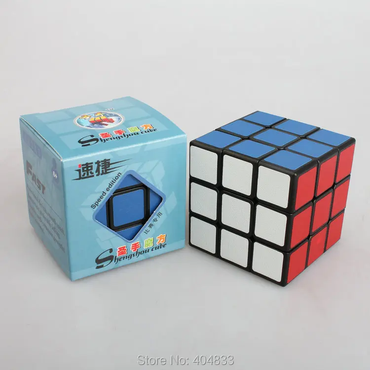 

Shengshou Sujie 3x3 cube Cheap cube for Mosaic Building Frosted Sticker Cubo Magico Educational Toy