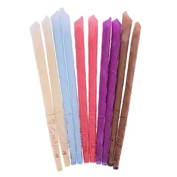 

10Pcs/Set Ear Candles Ear Cleaner Ear Treatment Aromatherapy Therapy Natural Ear Candle Massage Relax Beewax random 5 color *2