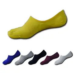 6 цветов, новые летние повседневные носки для мужчин, хлопковые носки с пятью пальцами, невидимые носки для мужчин, мужские безбортные носки