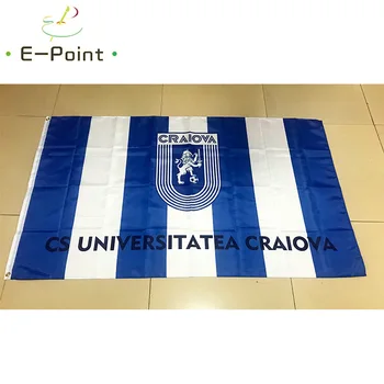 

Flag of Romania CS Universitatea Craiova 3ft*5ft (90*150cm) Size Christmas Decorations for Home Flag Banner Gifts