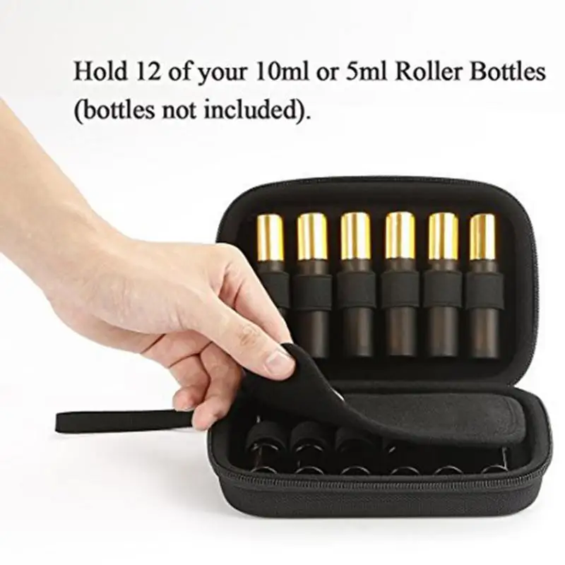 

12 Bottles Essential Oil Storage Bag Carrying Portable Travel Holder Case 5ml/10ml/15ml Pouch Organizer Rangement Zipper Bag