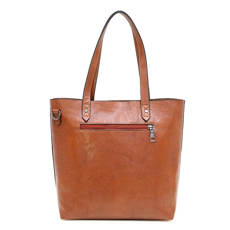 2019 النساء حقائب يد جلدية عالية الجودة خمر حقائب اليد Sac كبيرة قدرة حمل حقيبة الإناث أعلى مقبض حقيبة للفتيات