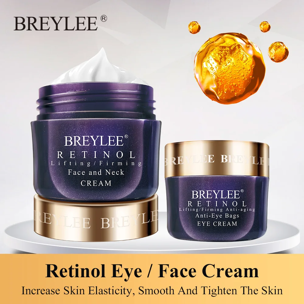 Breylee Retinol крем для лица глаз лифтинг/укрепляющий против старения выцветание