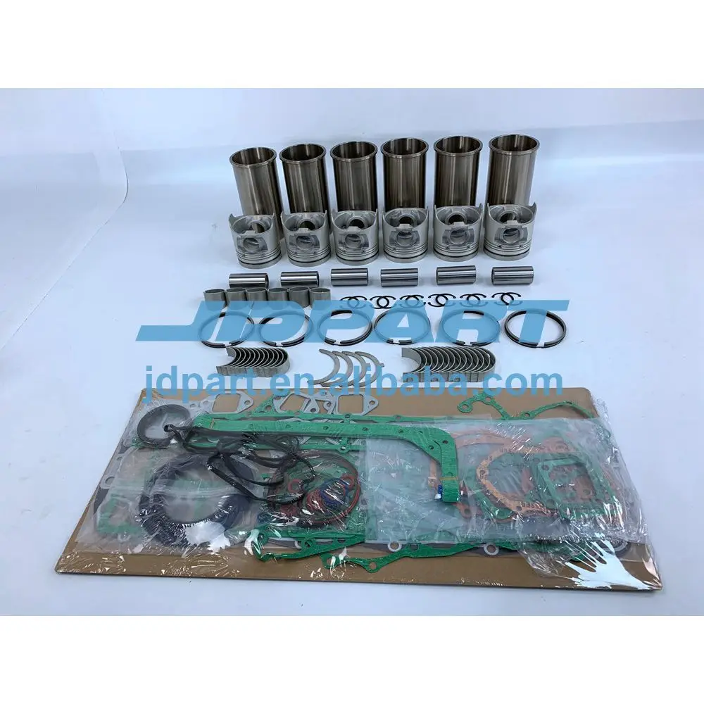 S6K Overhaul Kit With Bearings Piston Rings Full Gasket Set Liner Kit For Mitsubishi