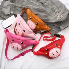 Детская поясная сумка, мультяшный мешок со свиньей лентой, поясная сумка, сумка для денег, сумка, сумка для Dos Bolsas Feminina Mujer Sac A основной