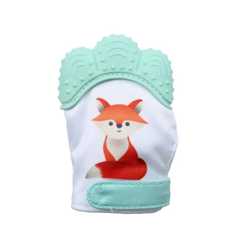 

1pc Baby Silicone Mitts Teething Mitten Glove Candy Wrapper Sound Teethers Toy Gifts Newborn Nursing Mittens Teether