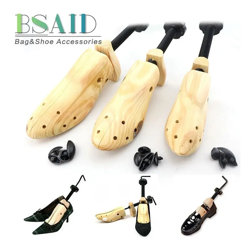 

BSAID Adjustable Wooden Shoe Stretcher Shoes Tree Shaper Rack, 1 Piece Trees For Pumps Boots Expander Size S/M/L Women And Man