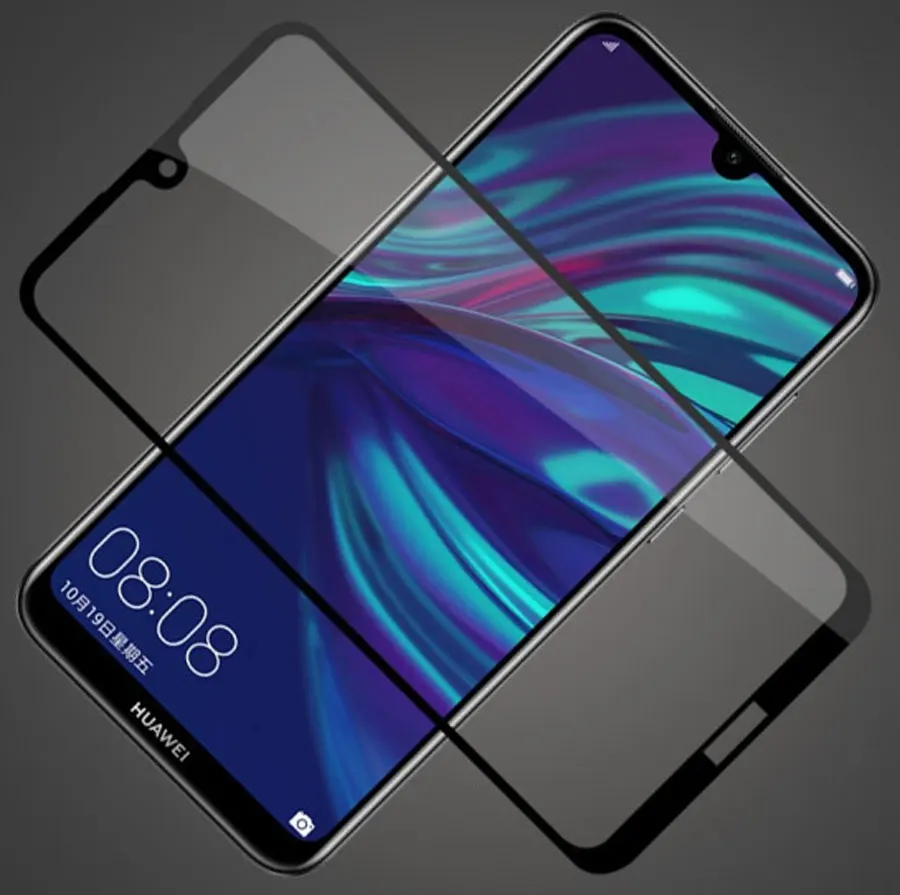 

Full Cover Tempered Glass For Huawei Y6 Y9 P Smart 2019 Screen Protector For P Smart Plus Nova 4 3i Honor 8X 8A Protective Film