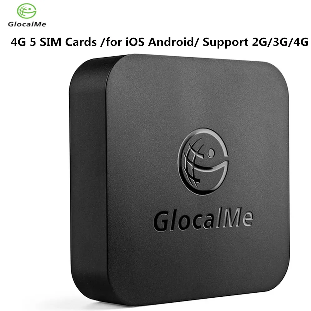

GlocalMe Smart SIMBOX 4G 5 SIM Cards Adapter WiFi Router Device Multi-SIM Cards Box for iOS / Android Support 4G/3G/2G network