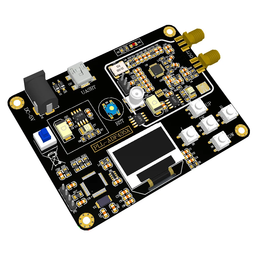 LEORY Signal Generator Module 35M 4 4GHz RF Signal Source Frequency Synthesizer ADF4351 Development Board Circuit