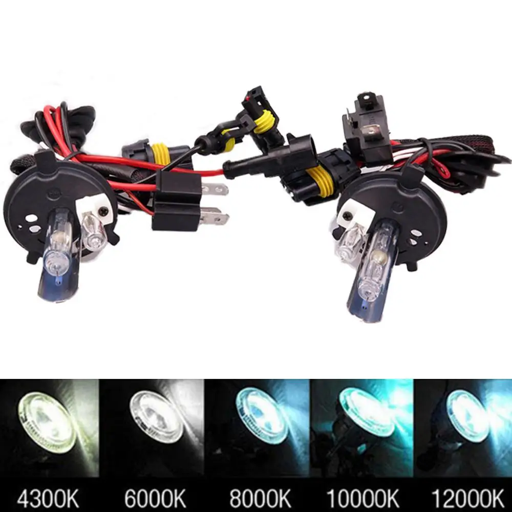 1 комплект ксеноновые H4 Hid Kit 35 Вт 55 H13 Ксеноновые 9004 9007 галогенные и лампы