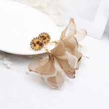 Блестящие сбоку новые модные брендовые ювелирные изделия элегантные цветочные серьги-гвоздики для женщин леопардовые серьги с кристаллами