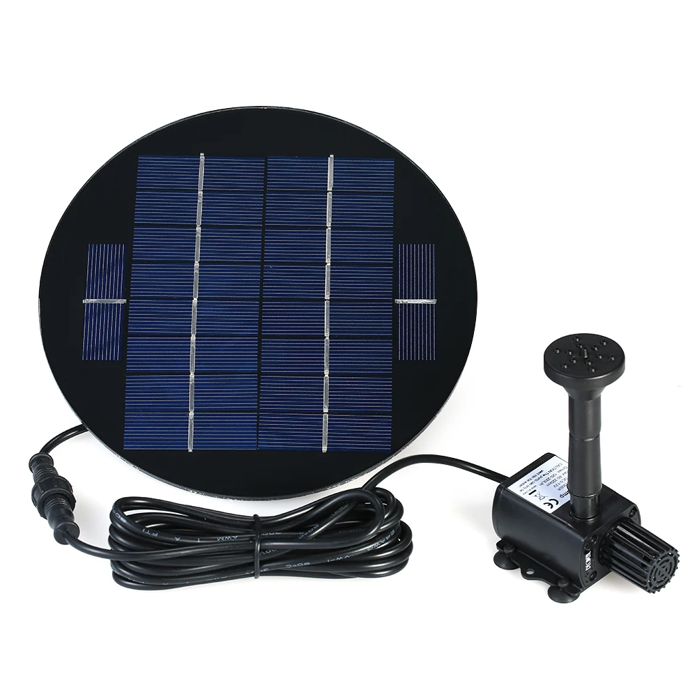 

1.5W/2W/3W 9V Solar Panel Solar Powered Fountain Submersible Brushless Water Pump Kit for Bird Bath Pond Pull Garden