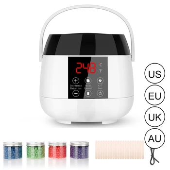 

500ML Waxing Kit LCD Heater Wax Warmer Pot Hair Removal Machine with Beans Set