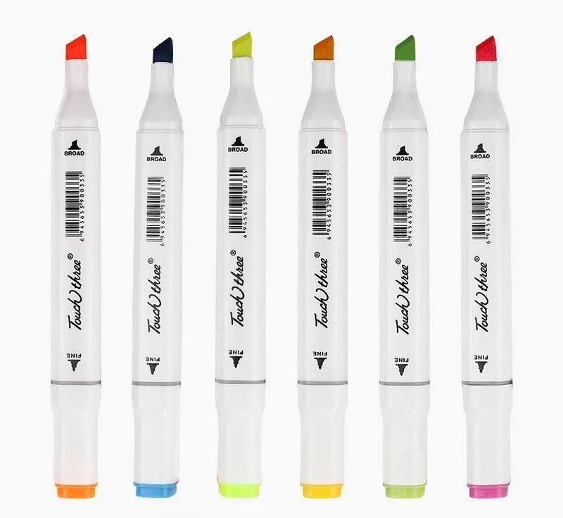 

32/48/72 Colors Multicolor Oily Marker Pen Double-headed Nib Student school Horticultural Landscape Design