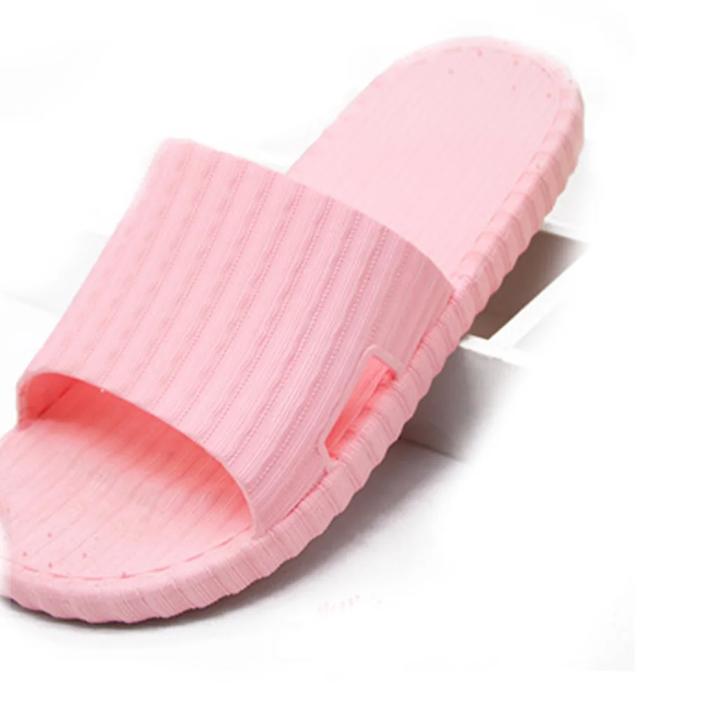 

New Arrival Women's Fashion Candy Color Indoor Slippers Lightweight Solid PVC Home Non-slip Shower Slippers
