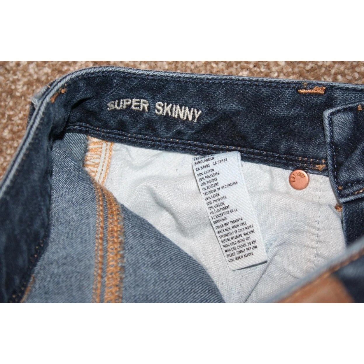 American Eagle Super Skinny Jeans 00 Peregangan Pendek 25X26 Wanita|Celana  Jeans| - AliExpress