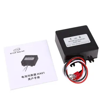 

Battery Balancer Equalizer 2 Pieces 12V Lead-acid Batteris HA01 Voltage Balancer Charger Regulator for Solar Battery System