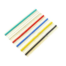 10 шт. 40 Pin 1x40 красочные однорядные Мужской 2,54 ломаемый контактный разъем 40pin полосы для Arduino