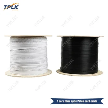 

Best price 1 core FTTH cable 1000M/roll PVC LSZH Jacket 1 core FTTH cable for Indoor or outdoor White or black FTTH Cable