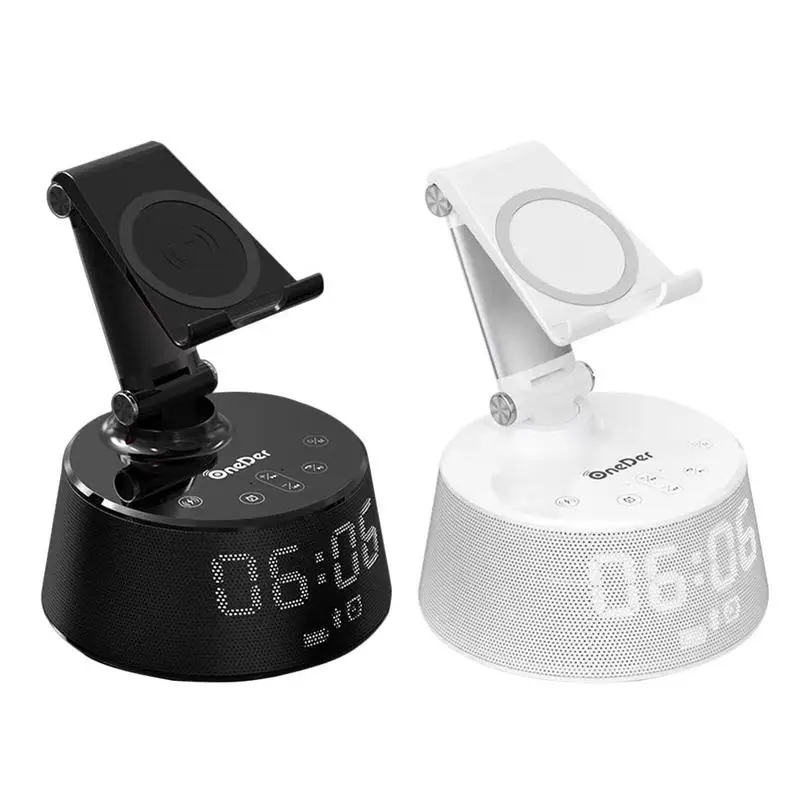 

Bluetooth Speaker Mini Subwoofer Home Phone Wireless Charging Amplifier Alarm Clock Loudspeaker Mp3 Player Multifunctional