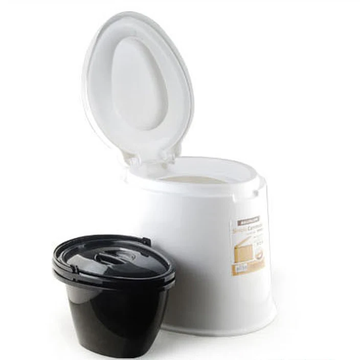 6L Portable Toilet Camp Toilet Camping Outdoor Tool Double Barrel