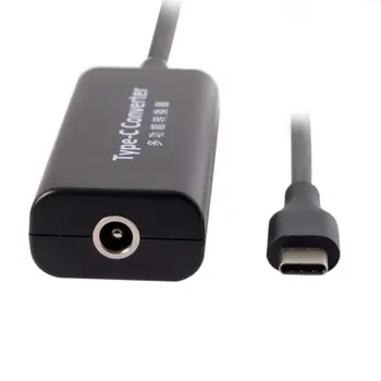 

10pcs/lot DC 5.5*2.1mm Jack Input to USB-C Type-C Power Plug Charge Cable 45w for Laptop Phone