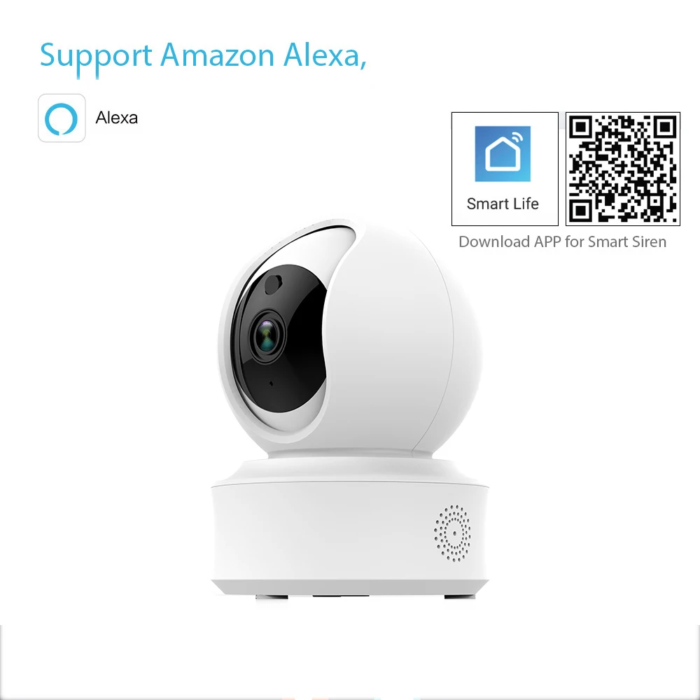 

2019 Tuya F7 Wifi Wireless Smart IP Camera 720P 1080P HD Security Camera Night Vision Detector Support Tuya Smart Life App/Alexa