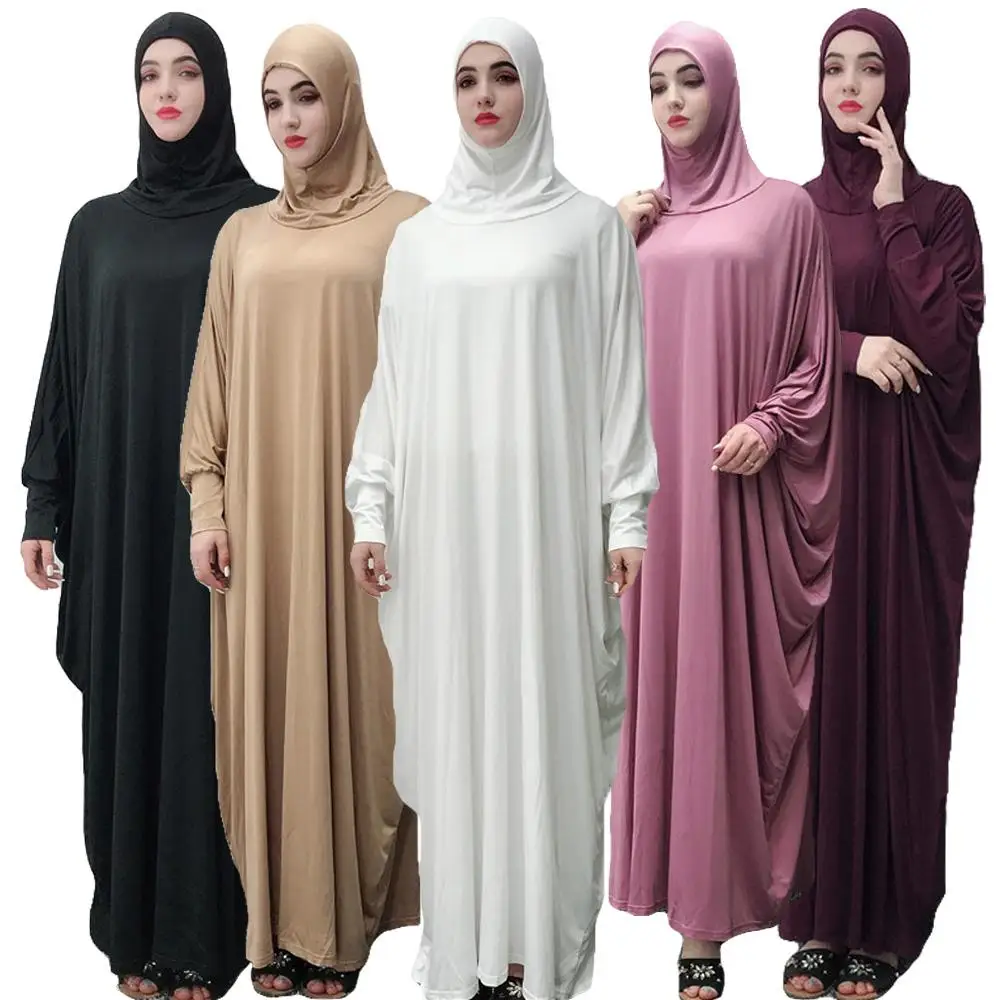 Женский мусульманский верхний Jilbab платье хиджаб Абая молитва фараша исламский халат Макси платье рукав летучая мышь Свободный Повседневный арабский халат Рамадан