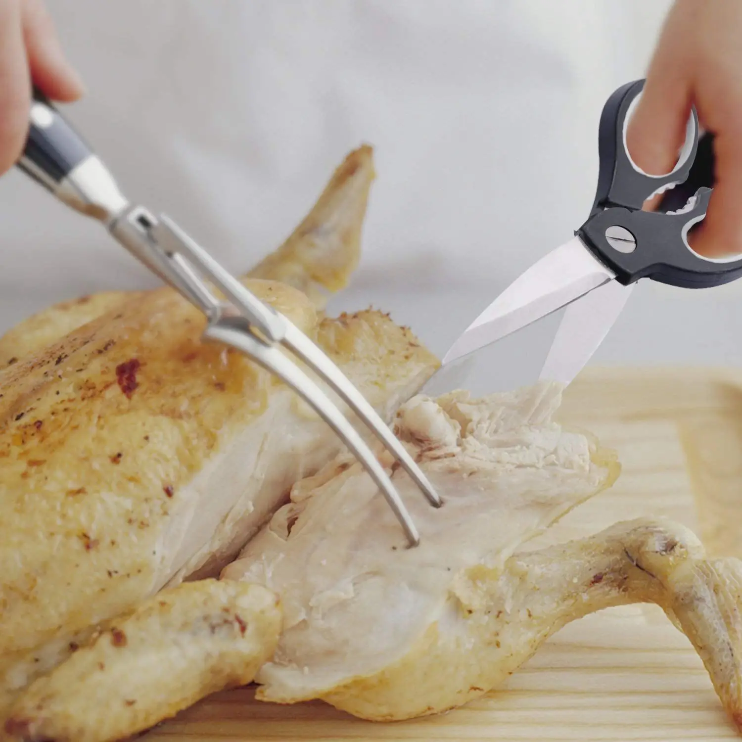 Kitchen Scissors, Utility Heavy Duty Kitchen Shears and Multi Purpose Scissors for Poultry Chicken Bone