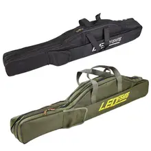 Новинка, высокое качество, Складная Большая Сумка для рыбы на животе, 1 м/1,5 м, армейский зеленый/черный, длинная рыболовная снасть, мягкая сумка, профессиональная Рыболовная Сумка