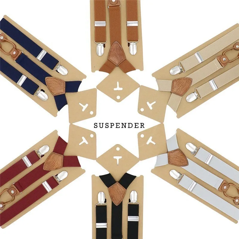 6 зажимы подтяжек Для мужчин Мужская мода геометрические узорные подтяжки из натуральной кожи Винтаж Повседневное Suspensorio Византия брюки