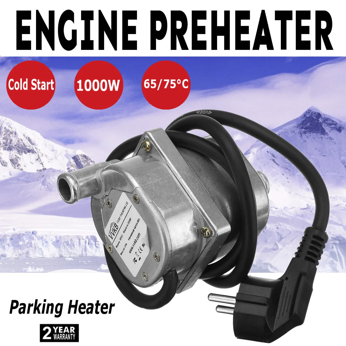 

220V 1000W/1500W/2000W Auto Car Engine Pump Water Tank Air Cooled Engine Heater Preheater