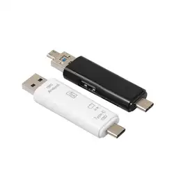 USB 3,1 type-C USB-C к USB 2,0 кардридер высокая скорость Micro 5Pin память OTG для SD TF кардридер для Macbook