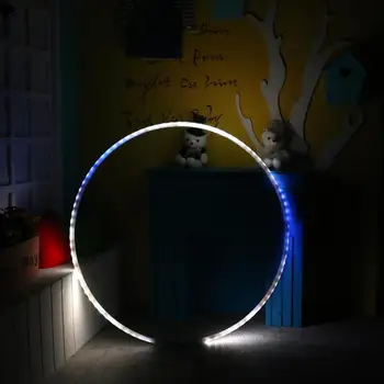 

LED Lighting Changing Light Rechargable Loose Weight Toy Holiday DIY Decorations Fitness Circle For Girls Fitness Exercise 2019