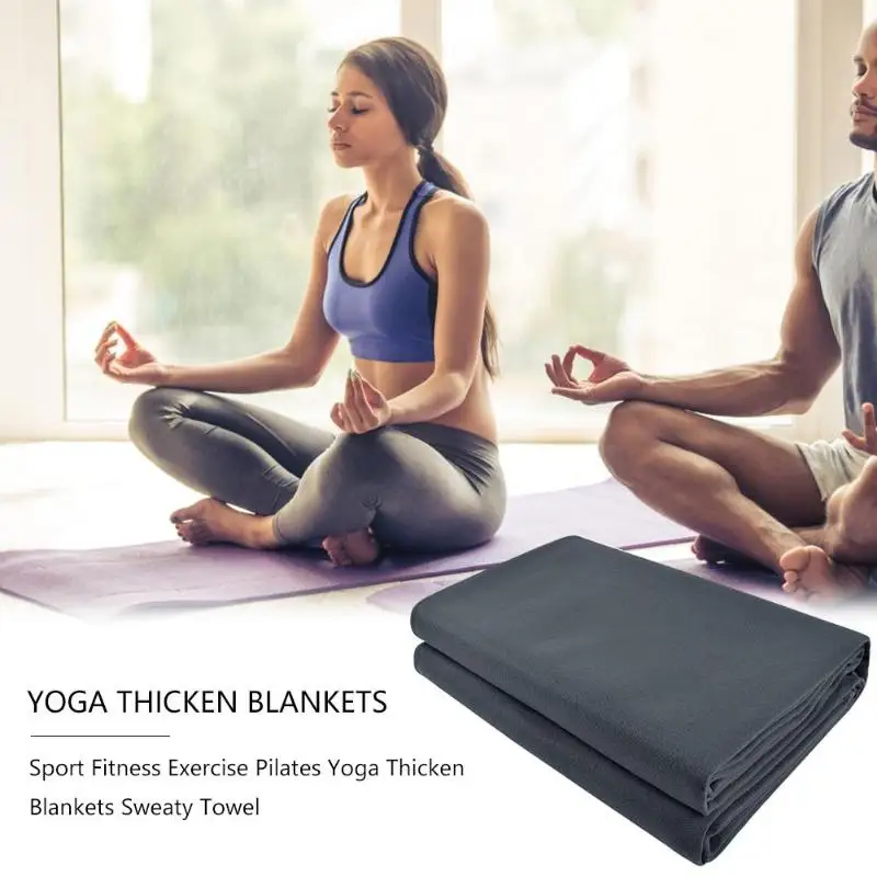 

Yoga Blankets Sport Fitness Exercise Pilates Yoga Thicken Blankets Sweaty Towel Warm Workout Mat Cover