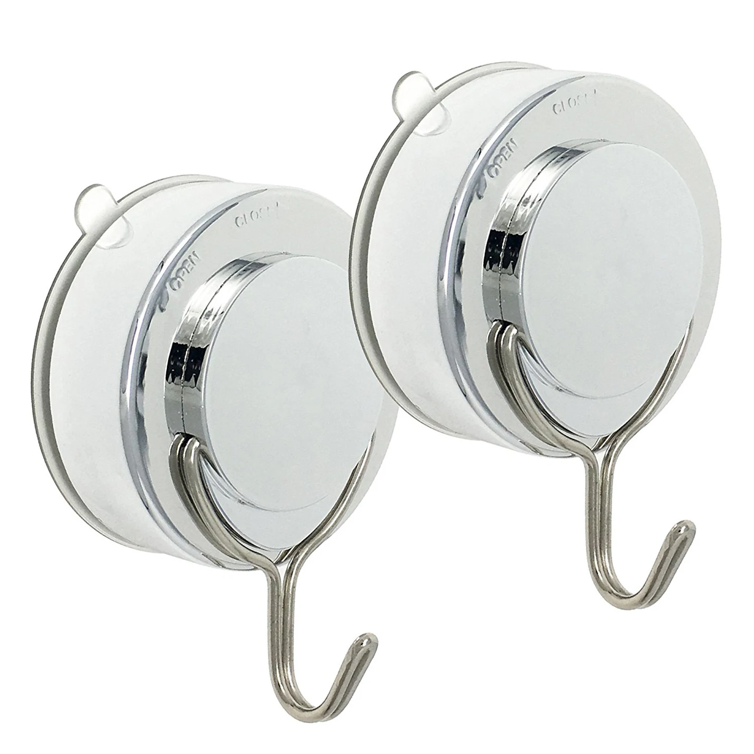 

Stainless Steel Suction Cup Triple Hooks Wall Hook Bath Towel Hook Heavy Duty Holds Up To 18L Suction Hook 2 Pack Vacuum