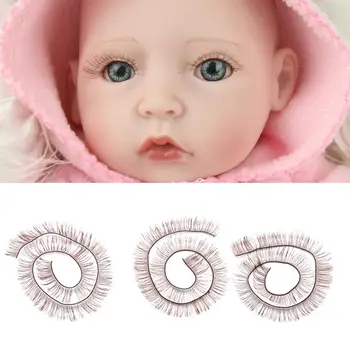 

1 Piece 20cm Eyelashes For Baby Dolls Accessories Kids Children Toy Doll False Eyelashes Beauty Eyelash Set Silk Material 3D
