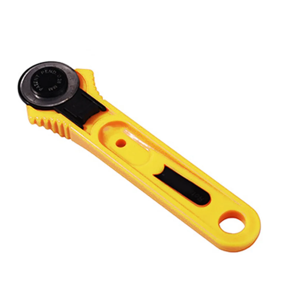 

Rotary Cutter Circular Cut Yellow Rotary Cutter Blade Patchwork Fabric Leather Craft Sewing Tools