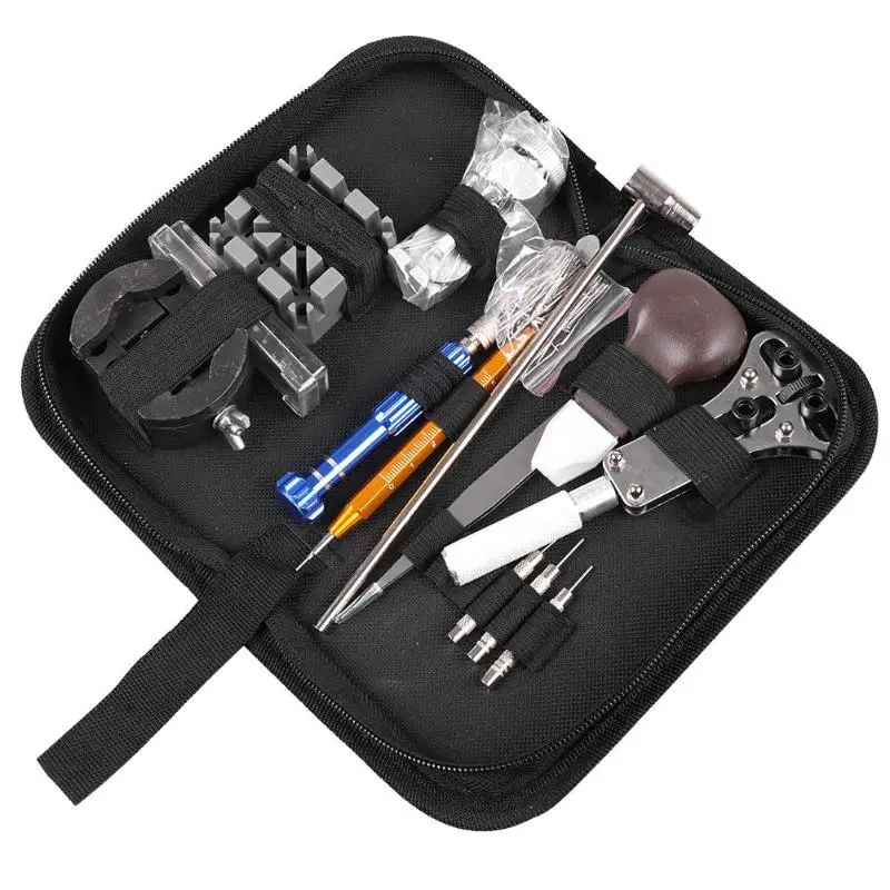 

136pcs Watch Opener Remover Spring Bar Repair Pry Screwdriver Clock Watch Repair Tool Kit Watchmaker Tools Parts