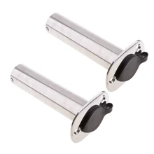 Набор из 2) сверхпрочные 316 держатели для удочек из нержавеющей стали со сливом, заподлицо держатели полюсов удочек, 90 градусов