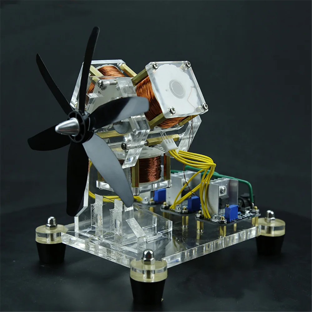 

Brushless Motor Hall Sensor Electric Machine Triple Coil Fan Blade High Speed Physical Model Blades Motor Educational Equipment