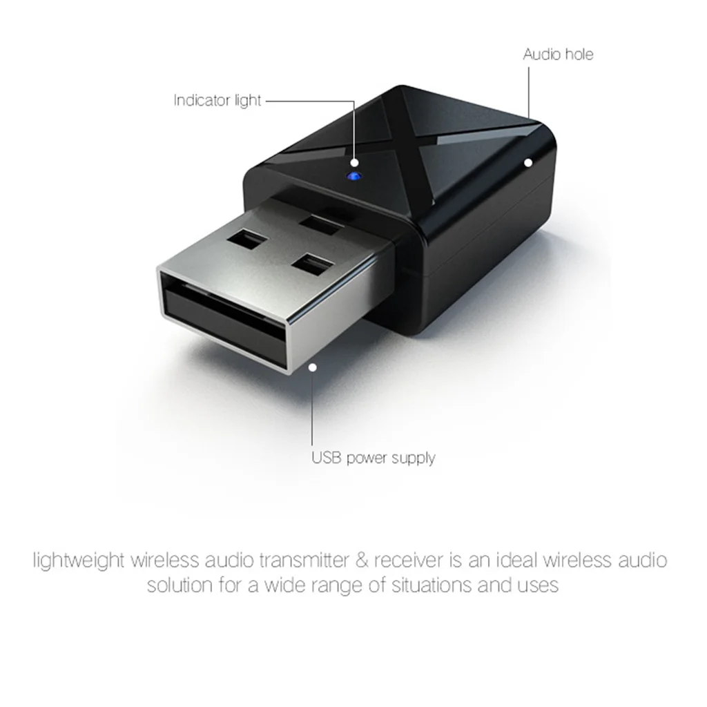 Топ Мини Bluetooth 5 0 аудио приемник передатчик 3 мм Aux беспроводной адаптер для