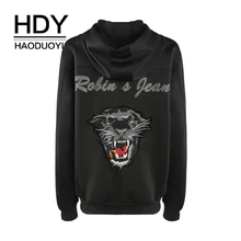 HDY Haoduoyi космическая хлопковая куртка с вышитой головой тигра рабочая одежда с животным принтом Осенняя женская уличная куртка