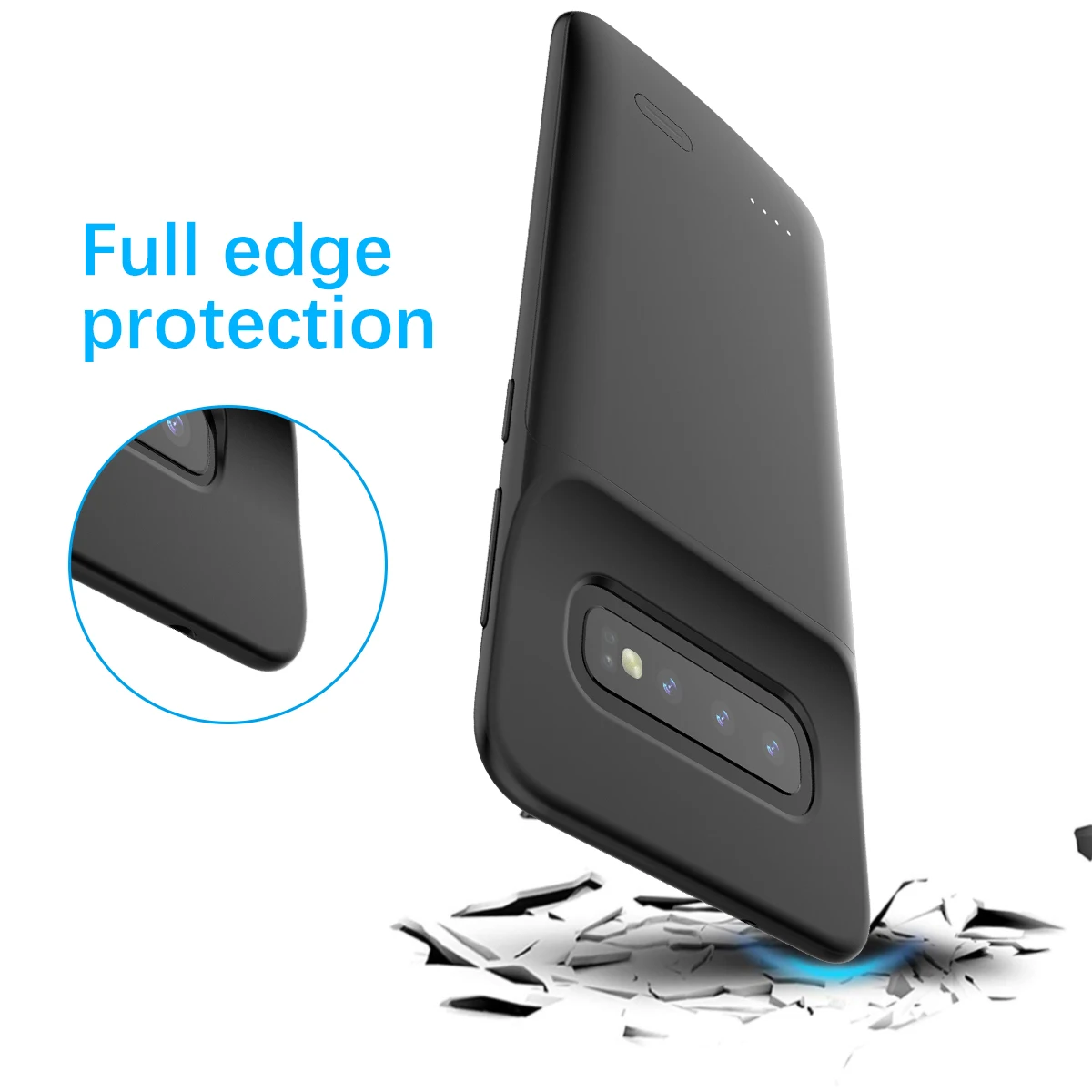 5000mAh Battery Charger Case for Samsung S10 Plus External Backup Power Bank Charger for Galaxy S10e S10 Battery Case 4700mAh